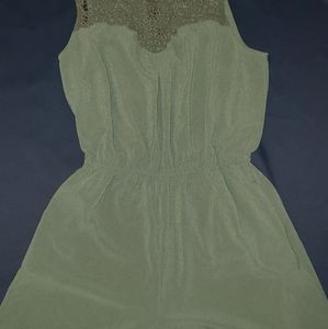 Women's olive green romper